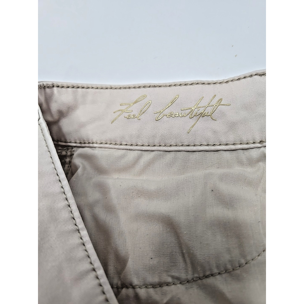 White House Black Market 4 Slim Ankle Cargo Pants Beige Stretch Tailored Fit - Picture 10 of 10
